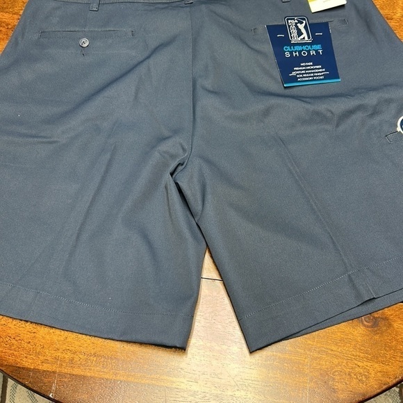 PGA Tour clubhouse mens short size 44 NWT navy blue golf shorts total eclipse - Picture 2 of 11